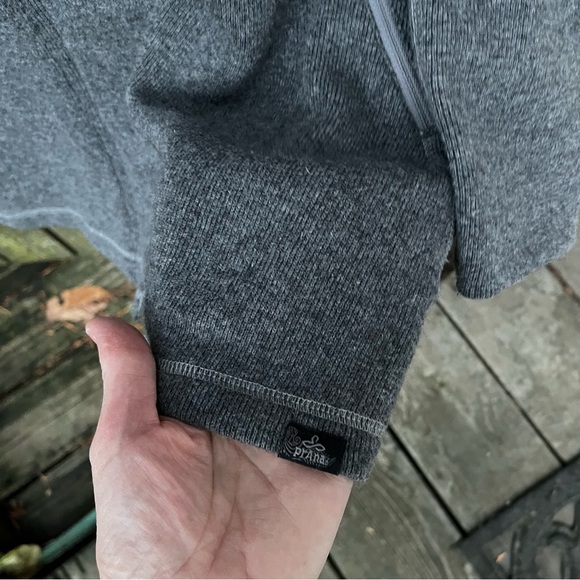 Prana Sephra Full Zip Recycled Wool Blend Shawl Collar Sweater Jacket Sz S - Picture 9 of 16